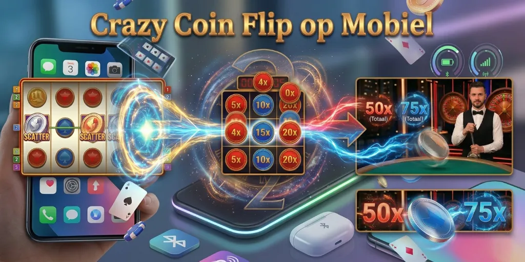Crazy Coin Flip op Mobiel