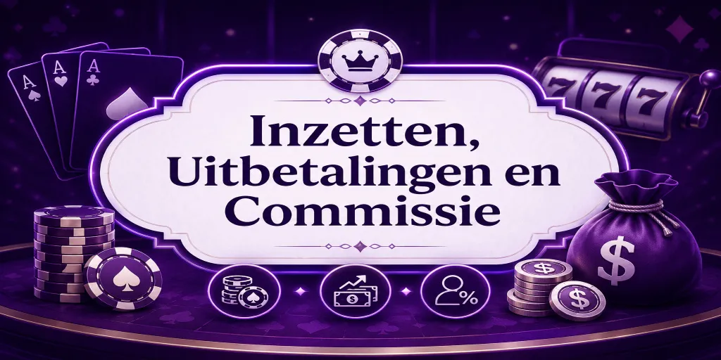 Inzetten, Uitbetalingen en Commissie