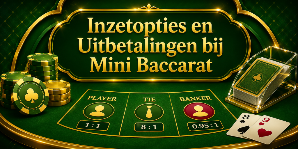 Inzetopties en Uitbetalingen bij Mini Baccarat